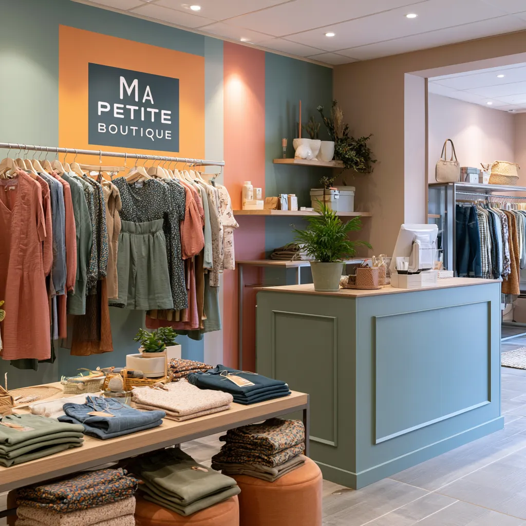Décor mural imprimé sur-mesure dans une boutique / commerce